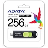 ADATA UC300 lecteur USB flash 256 Go USB Type-C 3.2 Gen 1 (3.1 Gen 1) Noir, Vert, Clé USB Noir/Vert, 256 Go, USB Type-C, 3.2 Gen 1 (3.1 Gen 1), 100 Mo/s, Slide, Noir, Vert