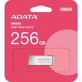 ADATA UR350 lecteur USB flash 256 Go USB Type-A 3.2 Gen 1 (3.1 Gen 1) Marron, Acier inoxydable, Clé USB Nickel/Marron, 256 Go, USB Type-A, 3.2 Gen 1 (3.1 Gen 1), Sans capuchon, 3,5 g, Marron, Acier inoxydable
