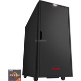 ALTERNATE WLG-AMD-009, PC Gaming Noir
