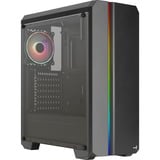 Aerocool Genesis ARGB (A-BK-v2) boîtier midi tower Noir | 4x USB-A | RGB | Window