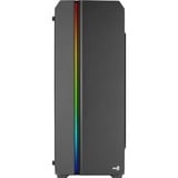 Aerocool Genesis ARGB (A-BK-v2) boîtier midi tower Noir | 4x USB-A | RGB | Window