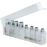 Ansmann 4000033 boîtier de batterie Transparent, Boîte d'accumulateur Transparent, Transparent, 8x AA/AAA (CR123A,CR2)