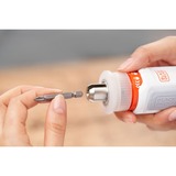 BLACK+DECKER Tournevis hexagonal sans fil pour meubles BCRTA01 Blanc/Orange