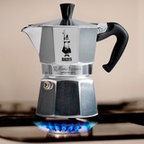 Bialetti Moka Express 0,2 L Aluminium, Noir, Machine à expresso Argent, 0,2 L, Aluminium, Noir, 3 tasses, Aluminium, Moka Express, CE