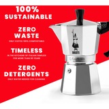 Bialetti Moka Express 0,2 L Aluminium, Noir, Machine à expresso Argent, 0,2 L, Aluminium, Noir, 3 tasses, Aluminium, Moka Express, CE