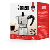 Bialetti Moka Express 0,2 L Aluminium, Noir, Machine à expresso Argent, 0,2 L, Aluminium, Noir, 3 tasses, Aluminium, Moka Express, CE