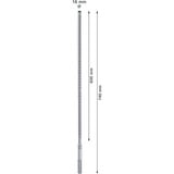 Bosch Expert Foret SDS Max-8X, Perceuse Marteau perforateur, Hammer drill bit, 1,6 cm, 740 mm, Béton, pierre, 60 cm