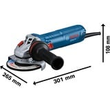 Bosch GWS 12-125 Professional, 06013A6106, Meuleuse d'angle Bleu