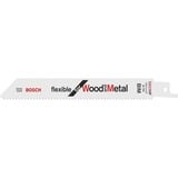 Bosch Lame de scie sabre S 922 HF Flexible pour bois et métal, 100 pièces 