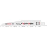 Bosch Lames de scie sabre S 610 DF Heavy pour bois et métal, 5 pièces, Lame de scie 