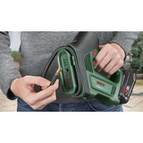 Bosch Universal Pump 18V pompe à air électrique 10,3 bar 30 l/min Vert/Noir, Vélo, Voiture, Universel, 10,3 bar, 30 l/min, Vert, Plastique, Caoutchouc, 0 - 150 psi