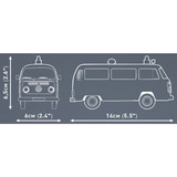 COBI Ambulance Volkswagen T2b, Jouets de construction Gris, Échelle 1:35