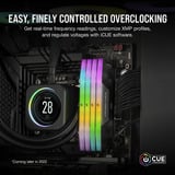 Corsair Kit 32 Go DDR5-6000 (2x16 Go), Mémoire vive Noir, CMH32GX5M2B6000C38, Vengeance RGB, XMP