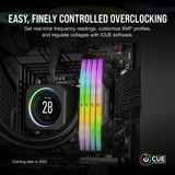 Corsair Vengeance RGB 32 Go DDR5-6000 (2x 16 Go) mémoire vive Noir, CMH32GX5M2B6000C38, XMP 3.0