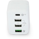 DICOTA D31722 chargeur d'appareils mobiles Blanc Intérieure Blanc, Intérieure, Secteur, 20 V, 3 A, Blanc