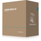DeepCool CG590 MESH 2F boîtier midi tower Noir | 2x USB-A | 1x USB-C | RGB | Verre trempé