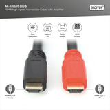 Digitus AK-330105-100-S, Câble Noir/Rouge