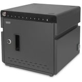 Digitus Armoire de recharge de bureau mobile, 10 stations de charge, pour tablettes jusqu'à 14" Noir, 10x USB-C