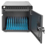 Digitus Armoire de recharge de bureau mobile, 10 stations de charge, pour tablettes jusqu'à 14" Noir, 10x USB-C