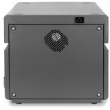 Digitus Armoire de recharge de bureau mobile, 10 stations de charge, pour tablettes jusqu'à 14" Noir, 10x USB-C