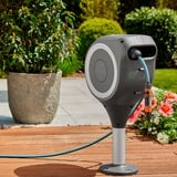 GARDENA Enrouleur de terrasse RollUp S, 15 mètres, Dévidoir Gris/Blanc