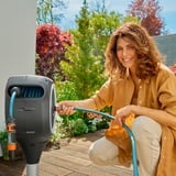 GARDENA Enrouleur de terrasse RollUp S, 15 mètres, Dévidoir Gris/Blanc