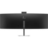 HP Pro 549pm Moniteur de conférence 49" UltraWide incurvé Noir/argent, 1x DisplayPort, 1x HDMI, 3x USB-C, 3x USB-A, 1x RJ-45, 165 Hz, 124,5 cm (49"), 5120 x 1440 pixels, Dual QHD, LCD, 5 ms, Noir