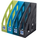 Herlitz 50033997 bac de rangement de bureau Plastique Bleu, Collecteur de debout Bleu foncé, Plastique, Bleu, A4, Allemagne, 1 pièce(s)