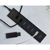 ICY BOX IB-HUB1700-U3 usb, Hub USB Noir