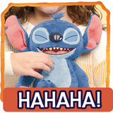 Just Play Disney Stitch - Many Moods Stitch, Peluche Caractère, 3 an(s), Interactif, Sonore, AA