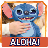 Just Play Disney Stitch - Many Moods Stitch, Peluche Caractère, 3 an(s), Interactif, Sonore, AA