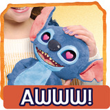 Just Play Disney Stitch - Many Moods Stitch, Peluche Caractère, 3 an(s), Interactif, Sonore, AA