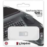 Kingston DataTraveler Micro 128 Go, Clé USB Argent, DTMC3G2/128GB, USB 3.2 Gen 1