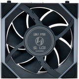 Lian Li UNI FAN SL120 LCD Wireless, Ventilateur de boîtier Noir, 3 pièces, connecteur de ventilateur PWM à 4 broches