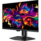 MSI MPG 271QRDE QD-OLED X50 26.5" Moniteur gaming Noir, 1x DisplayPort, 2x HDMI, 1x USB-C, 2x USB-A, 500 Hz, 67,3 cm (26.5"), 2560 x 1440 pixels, Wide Quad HD, QD-OLED, 1 ms, Noir