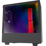 NZXT H510i Midi Tower Noir, Rouge, Moyen tour Noir/Rouge, Midi Tower, PC, Noir, Rouge, ATX, micro ATX, Mini-ATX, SGCC, Acier, Verre trempé, 16,5 cm