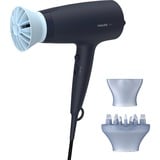 Philips 3000 series 3000 BHD360/20 Sèche-cheveux Noir/Bleu clair, CC, Marine, Anneau de suspension, 1,8 m, 2100 W, 220-240 V
