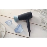 Philips 3000 series 3000 BHD360/20 Sèche-cheveux Noir/Bleu clair, CC, Marine, Anneau de suspension, 1,8 m, 2100 W, 220-240 V