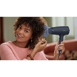 Philips 3000 series 3000 BHD360/20 Sèche-cheveux Noir/Bleu clair, CC, Marine, Anneau de suspension, 1,8 m, 2100 W, 220-240 V
