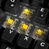 Sharkoon clavier gaming Bois/Noir, Layout DE, Gateron G Pro 3.0 Yellow