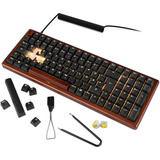 Sharkoon clavier gaming Bois/Noir, Layout DE, Gateron G Pro 3.0 Yellow