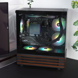 Thermaltake LCGS00001, PC gaming Noir/bois