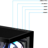Thermaltake PC-000089-DE, PC gaming Noir