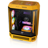 Thermaltake The Tower 600 boîtier midi tower Jaune | 4x USB-A | 1x USB-C | Verre Trempé