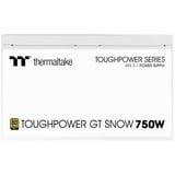 Thermaltake Toughpower GT Snow alimentation modulaire 750 watt Blanc, 4x PCIe