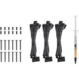 Thermaltake Ventilateur de refroidissement PC SWAFAN EX14 ARGB Sync TT Édition Premium ventilateurs de boîtier Noir, 3 pièces, 140 x 140 x 25 mm