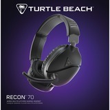 Turtle Beach Casque gaming multiplateforme Recon 70 – PC, PS5, PS4, Xbox Series X|S, Xbox One, Switch, et appareils mobiles avec prise 3,5 mm - microphone à bascule, écouteurs de 40 mm  over-ear Noir, PS5, PS4, Xbox Series X|S, Xbox One, Switch, et appareils mobiles avec prise 3,5 mm - microphone à bascule, écouteurs de 40 mm, Avec fil, Gaming, 20 - 20000 Hz, Casque, Noir