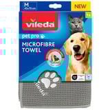 Vileda Serviette en microfibre Pet Pro M Gris