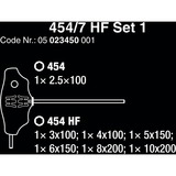 Wera 454/7 HF Set 1 Jeu, Tournevis Noir/Vert, 1,12 kg