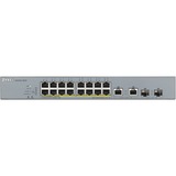 Zyxel GS1350-18HP-EU0101F commutateur réseau Géré L2 Gigabit Ethernet (10/100/1000) Connexion Ethernet, supportant l'alimentation via ce port (PoE) Gris, Switch Géré, L2, Gigabit Ethernet (10/100/1000), Connexion Ethernet, supportant l'alimentation via ce port (PoE), Grille de montage